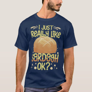 T-shirt Recettes d'entrée de pain de pâte à pain de pâte à