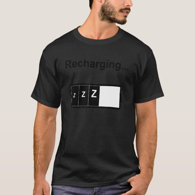 T-shirt Recharger Batterie Dormir (Devant)