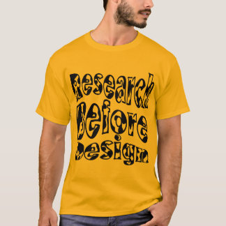T-shirt Recherche avant conception