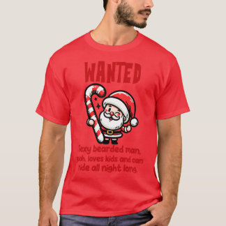 T-shirt recherché barbu sexy gsoh aime les enfants et can 