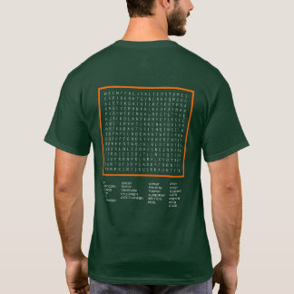 T-shirt Recherche de mots pour Halloween Jack-o-lanterne