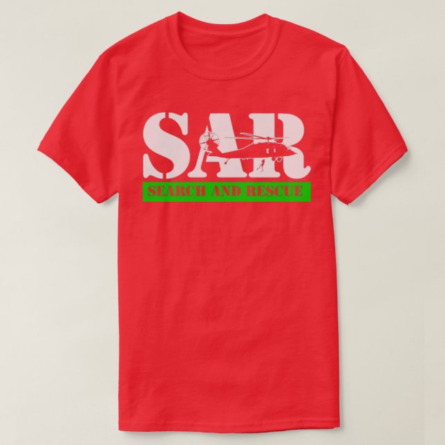 T-shirt Recherche et secourt SAR (Design devant)