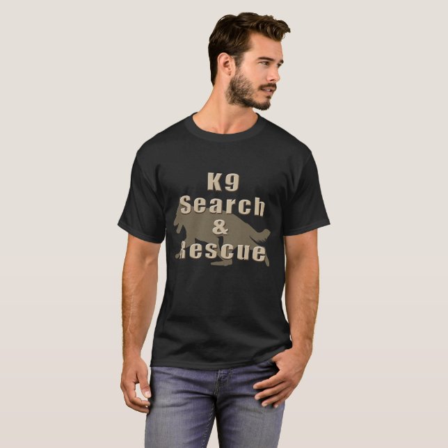 T-shirt Recherche K9 et délivrance (Devant entier)
