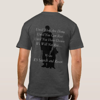 T-shirt Recherche K9 et délivrance