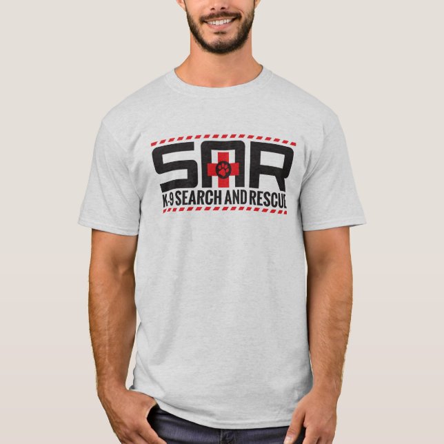 T-shirt Recherche K-9 et délivrance - SAR (Devant)