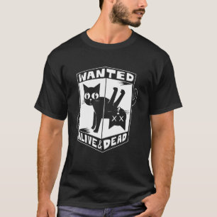 T-shirt Recherché Mort Ou Vif Drôle Kitty Amoureux De Chat