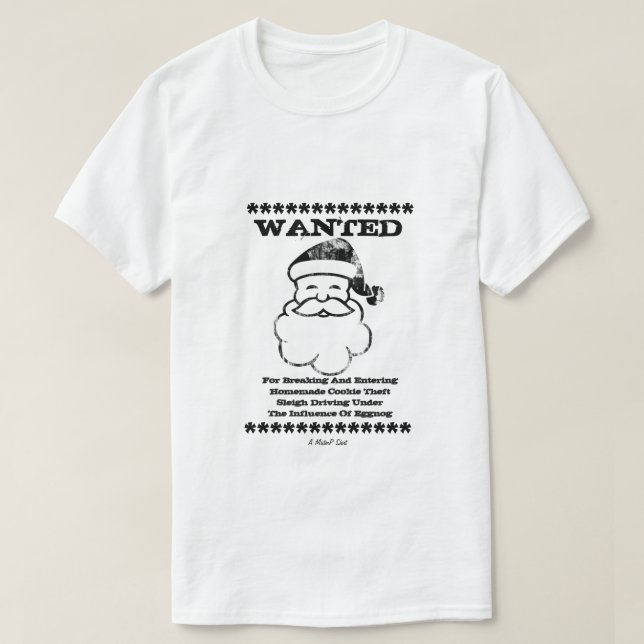 T-shirt RECHERCHÉ (Père Noël) - Chemise MisterP (Design devant)