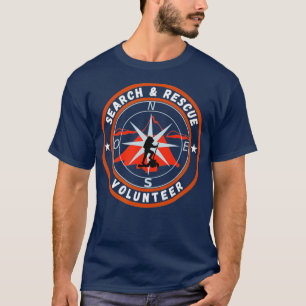 T-shirt Recherche Secourir Volontaire Compass Mountain
