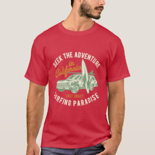 T-shirt Rechercher l'Aventure Vintage Surf Design