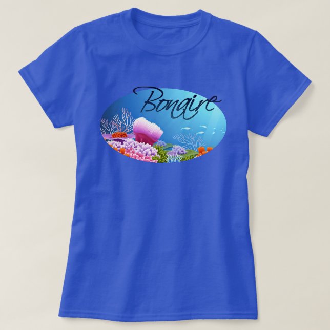 T-shirt récif de Bonaire (Design devant)