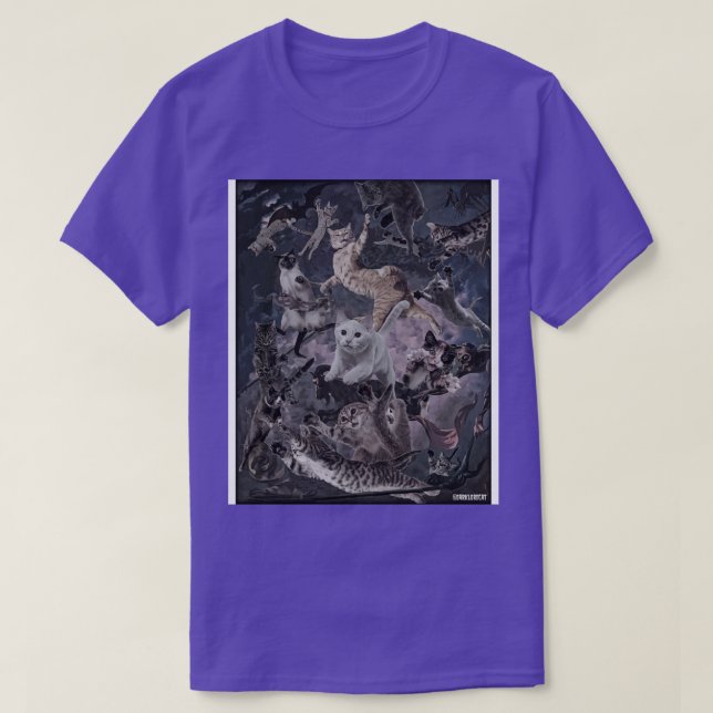 T-shirt Récolte de chat (Design devant)