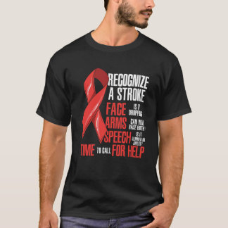 T-shirt Reconnaître Un Mois De Sensibilisation À L'AVC