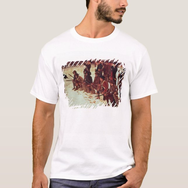 T-shirt Recrues de forage d'Américain de baron von Steuben (Devant)