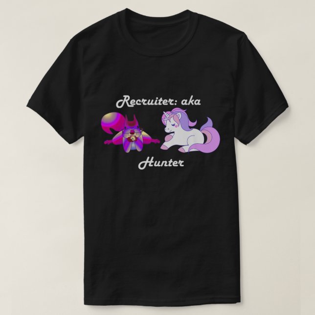 T-shirt Recruteur Écureuil pourpre Unicorn Hunter Premium (Design devant)