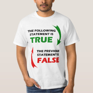 T-shirt Rectifiez et des fausses déclarations