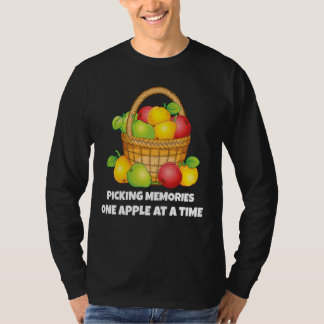 T-shirt Recueillir des souvenirs Nostalgique Pomme cueilli