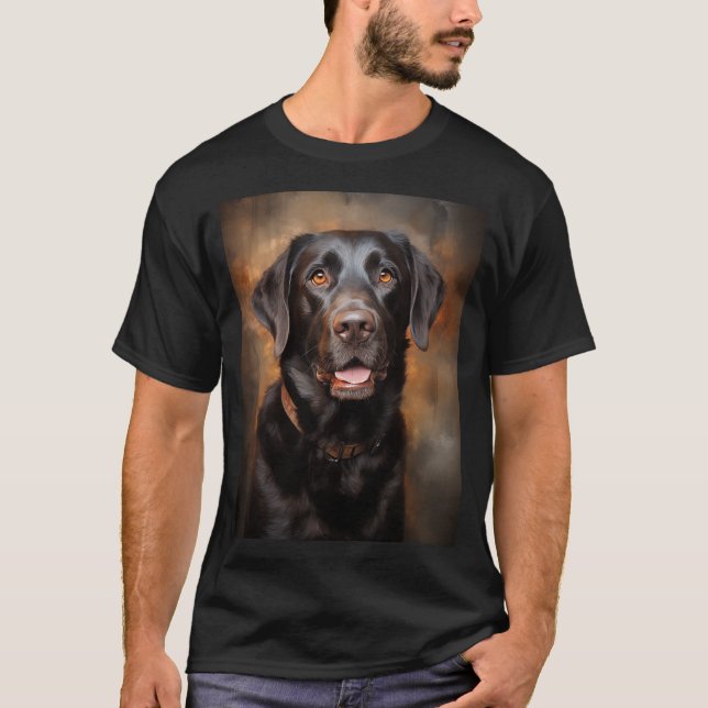 T-shirt Récupérateur de chocolat Labrador (Devant)