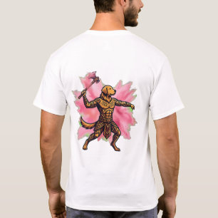 T-shirt Récupérateur Tribal Doré Gulal Hache