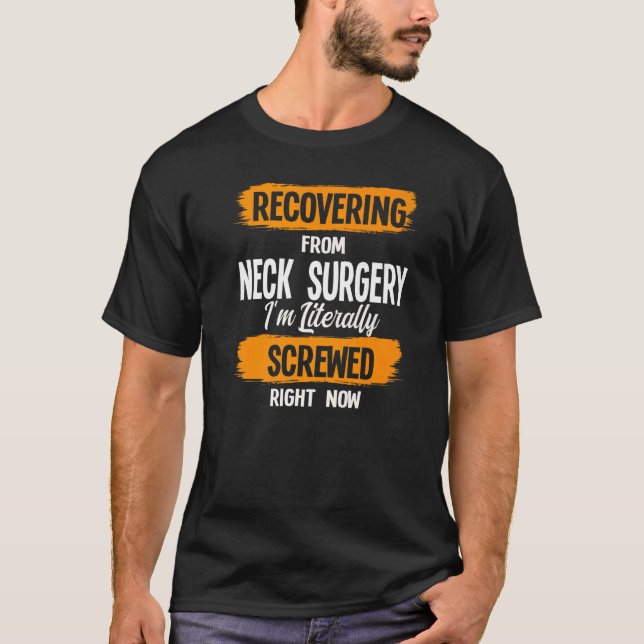 T-shirt Récupération De Chirurgie Cou Chirurger Médicale (Devant)