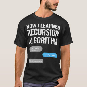 T-shirt recursion algorithmique des données scientifiques