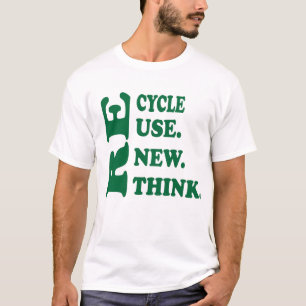 T-shirt Recycl Réutiliser Repenser la crise Activisme De l