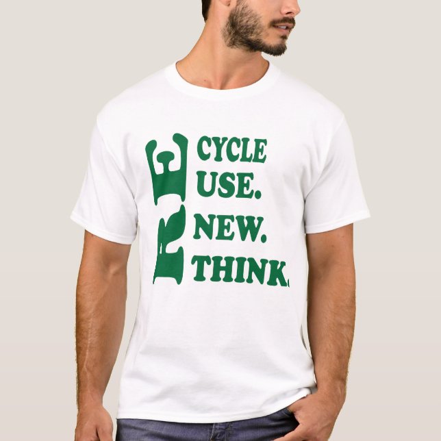 T-shirt Recycl Réutiliser Repenser la crise Activisme De l (Devant)