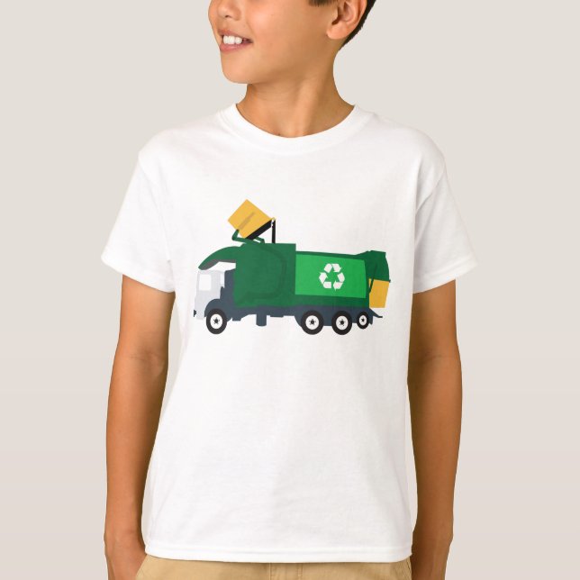 T-shirt Recyclage Camion à ordures (Devant)