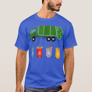 T-shirt Recyclage Camion Camion Enfants Camion à ordures