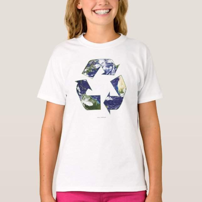 T-shirt Recyclage de la terre (Devant)