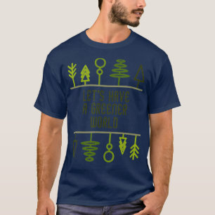 T-shirt Recyclage des changements climatiques dans le mond