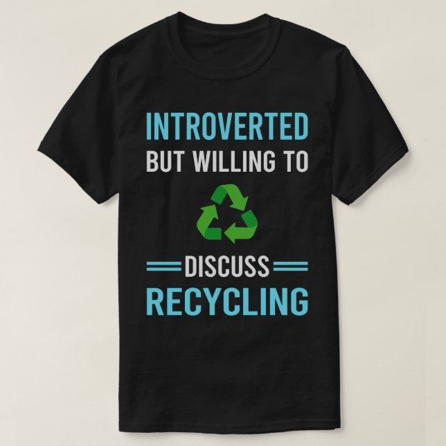 T-shirt Recyclage introduit (Design devant)