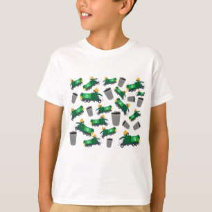 T-shirt Recyclage Motif de camion-poubelle