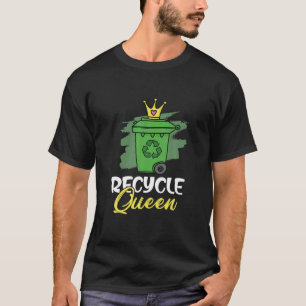 T-shirt Recycle Queen Save Environment Retour À L'École Fi