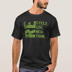 T-shirt RECYCLE RÉUTILISER RENOUVEAU Jour des terres REPEN