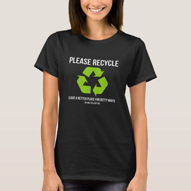 T-shirt Recycler (Devant)