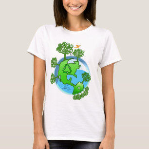T-shirt Recycler la Terre durable mondiale