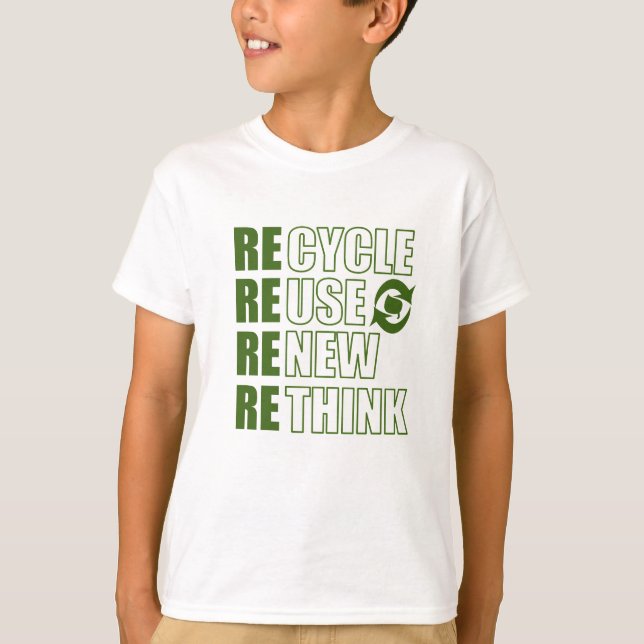 T-shirt Recycler réduire la réutilisation renouveler repen (Devant)