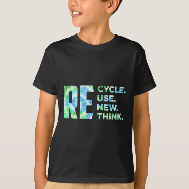 T-shirt Recycler Réutiliser Renouveler Repenser Crise De l (Devant)