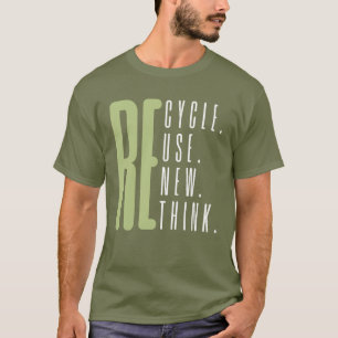 T-shirt Recycler Réutiliser Réutiliser Repenser