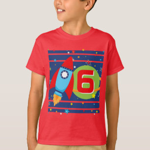 T-shirt Red Age Rocket Navire Espace extra-atmosphérique A