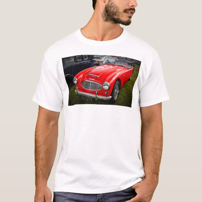 T-shirt Red Austin Healey 3000 voiture de sport classique (Devant)