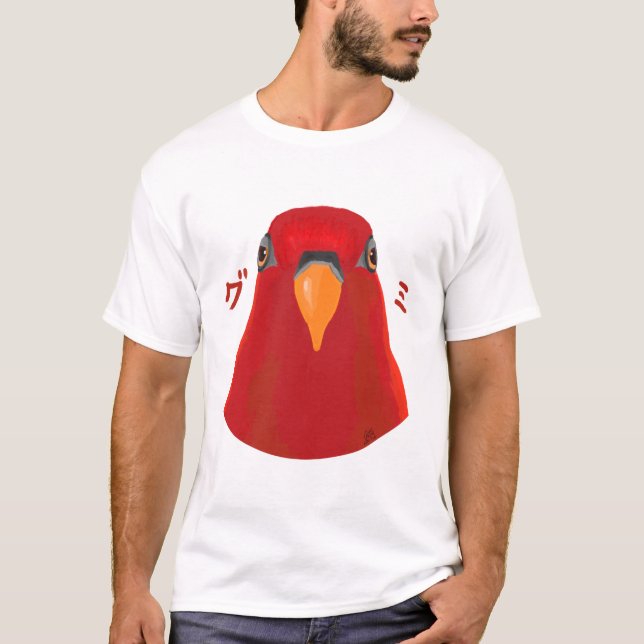T-shirt Red birb “GUMI” (Devant)