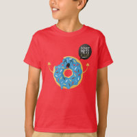Red Boys Kids Angry Donut Mess With Me Skier Cool