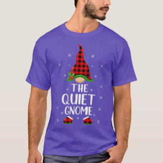 T-shirt Red Buffalo Plaid Correspondant Au Calme Gnome Chr