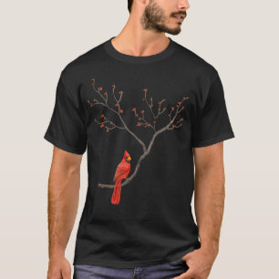 T-shirt Red Cardinal Oiseaux Amateurs Oiseaux Observation