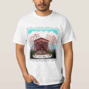 T-shirt Red Covered Bridge