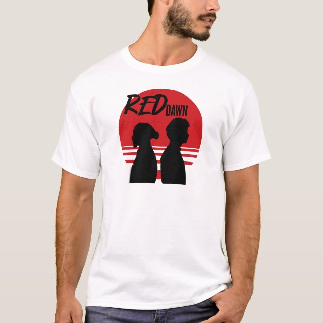 T-shirt Red Dawn Leclerc v Hamilton Rivalence (Devant)
