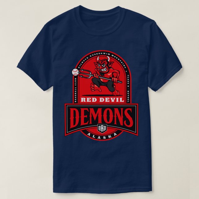 T-shirt Red Devil Alaska Demons (Design devant)