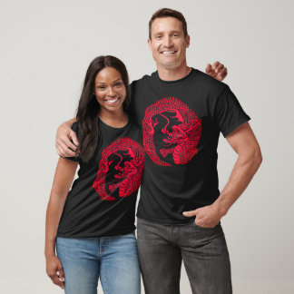 T-shirt Red Dragon 紅竜　Traditional Japanese crest