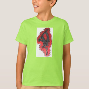 T-shirt Red explosion garçons snowboardeur